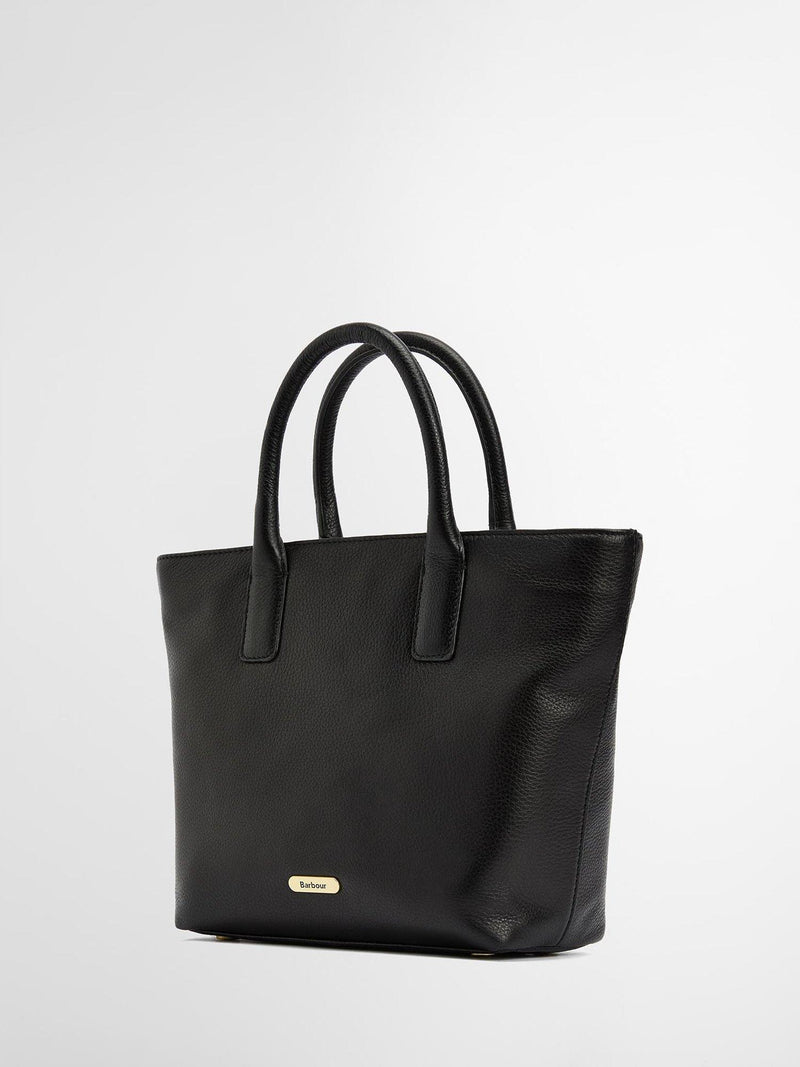 Barbour Birch Leather Tote Bag in leather finish (British brand)
