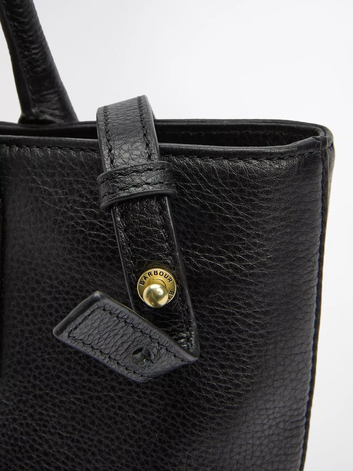 Barbour Birch Leather Tote Bag in leather finish (British brand)