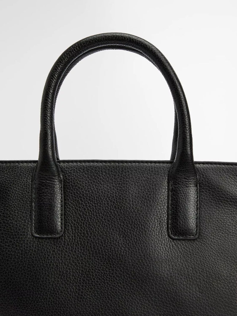 Barbour Birch Leather Tote Bag in leather finish (British brand)