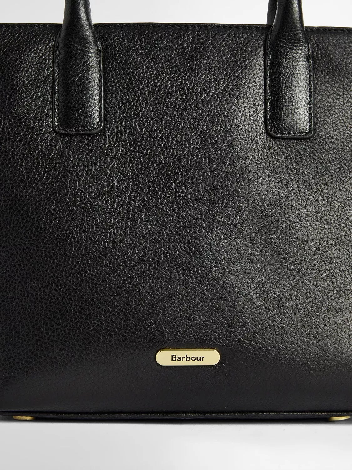 Barbour Birch Leather Tote Bag in leather finish (British brand)