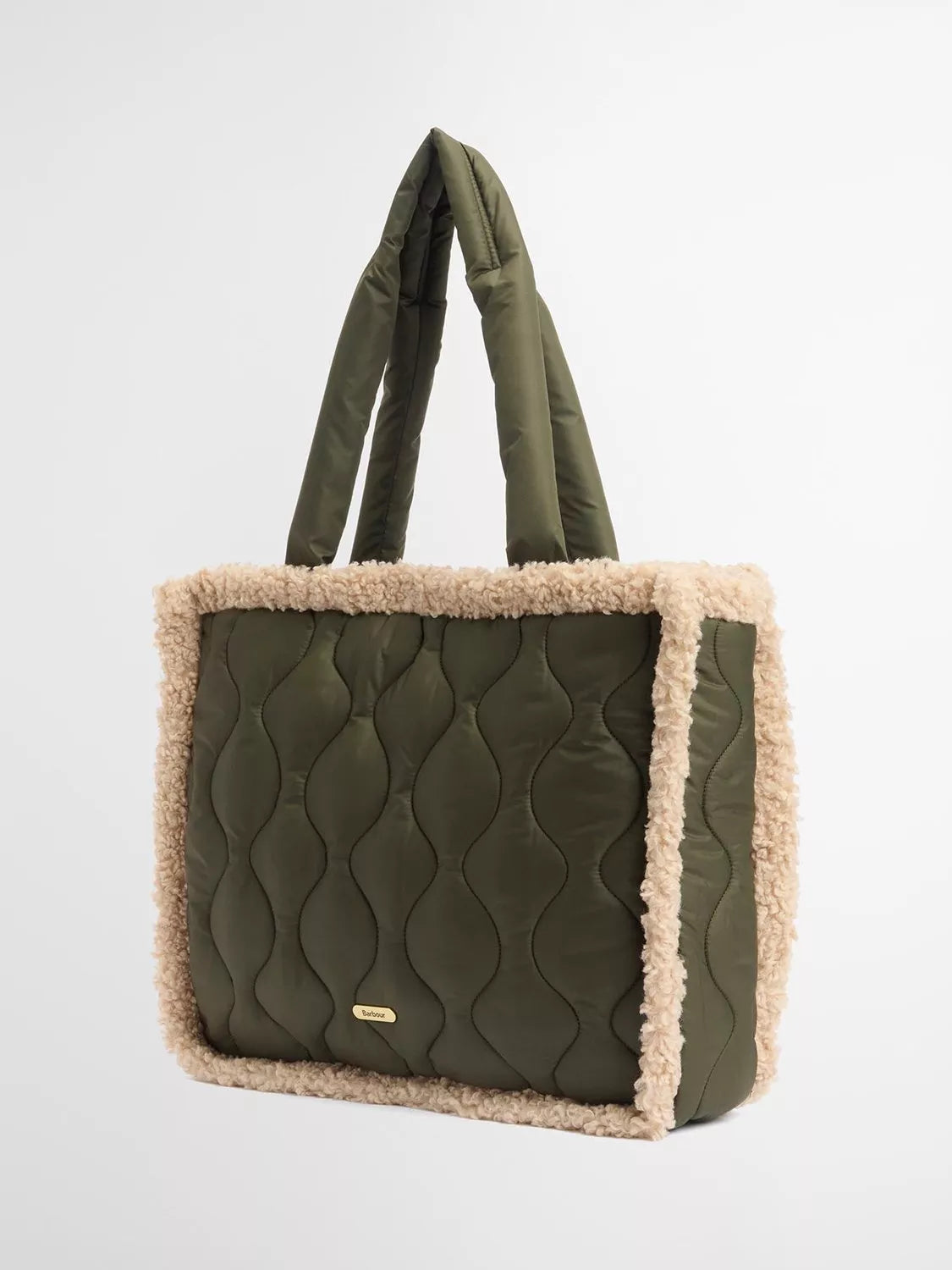 Barbour Marnie quilted tote bag with padded handles (British brand)