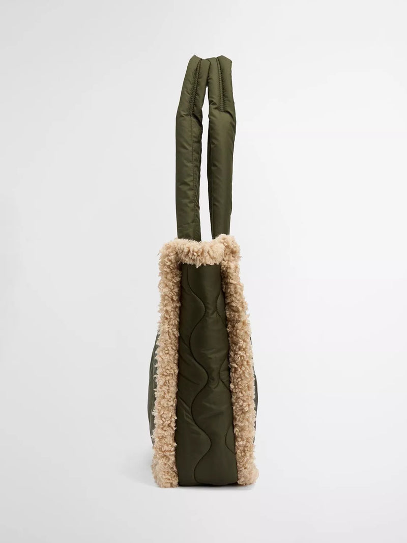 Barbour Marnie quilted tote bag with padded handles (British brand)