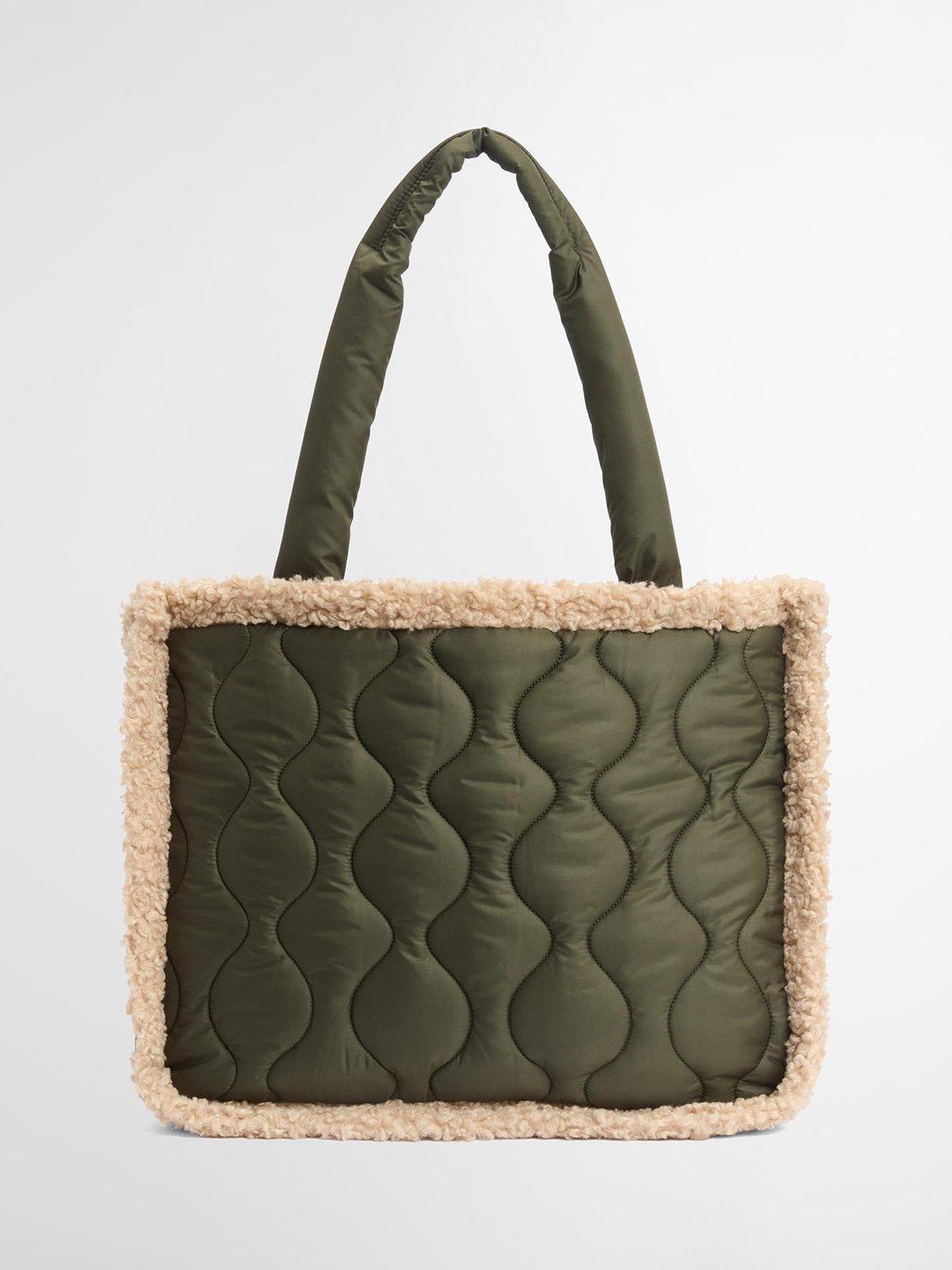 Barbour Marnie quilted tote bag with padded handles (British brand)