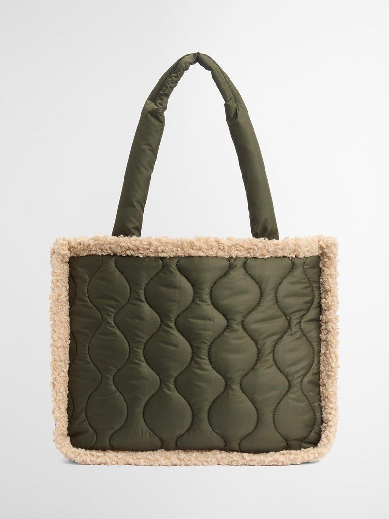 Barbour Marnie quilted tote bag with padded handles (British brand)