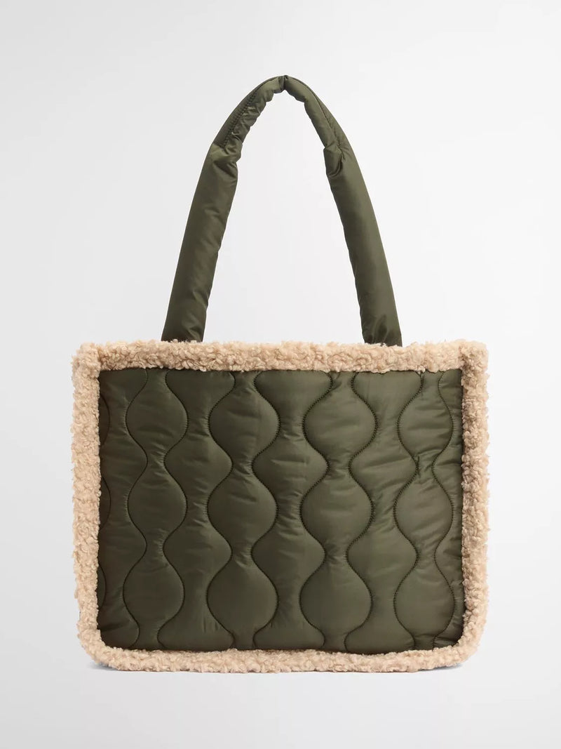 Barbour Marnie quilted tote bag with padded handles (British brand)