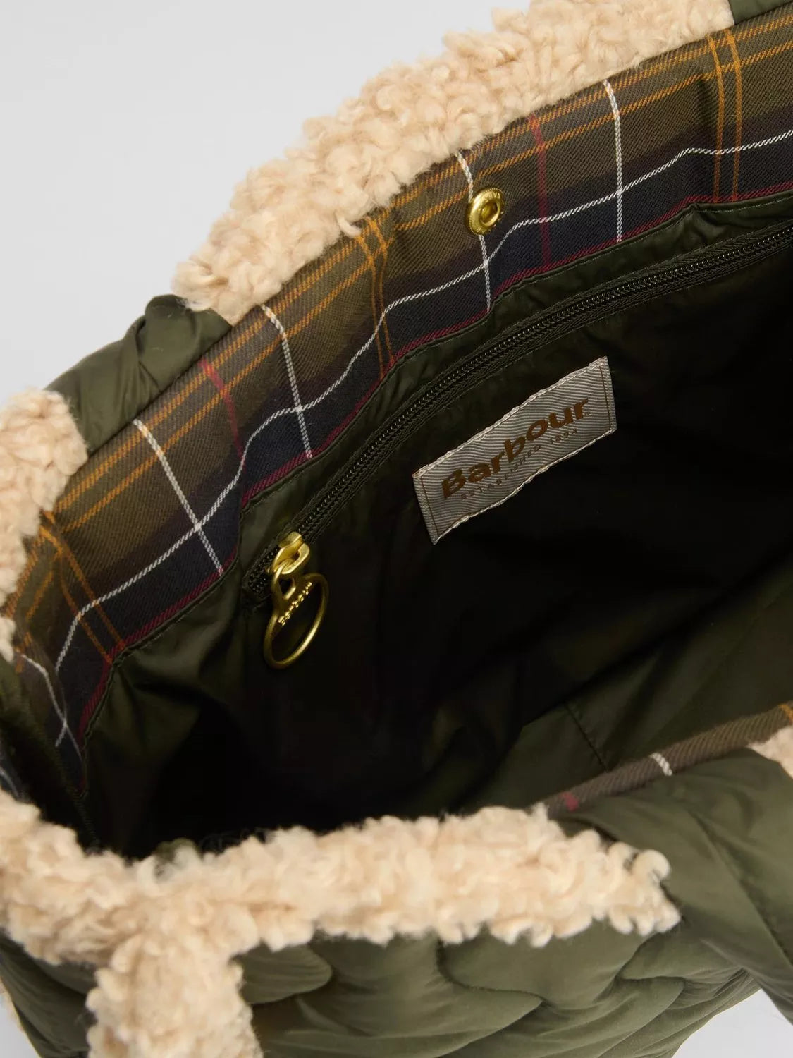 Barbour Marnie quilted tote bag with padded handles (British brand)