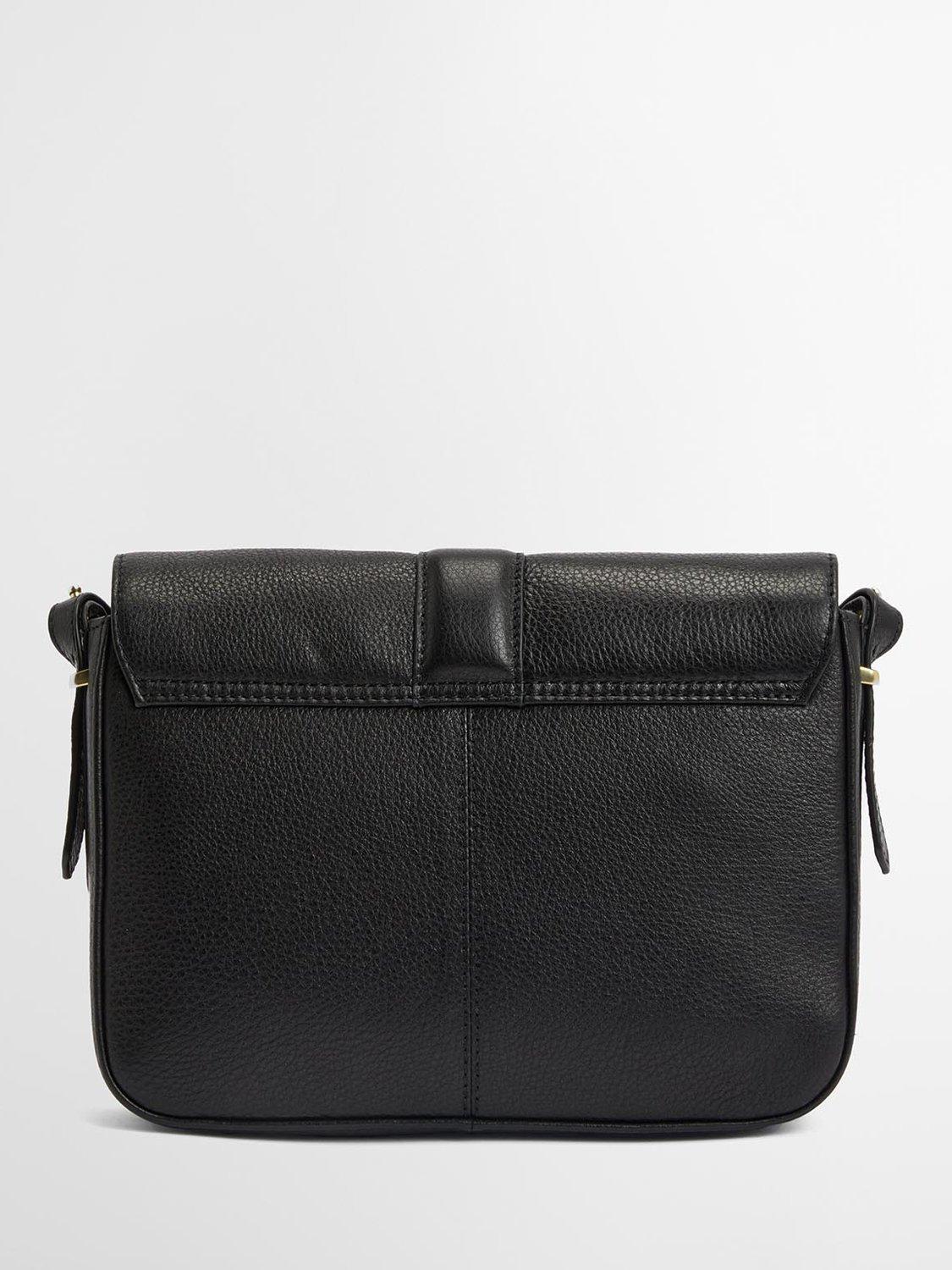 Barbour Rosa leather crossbody bag in black - British product