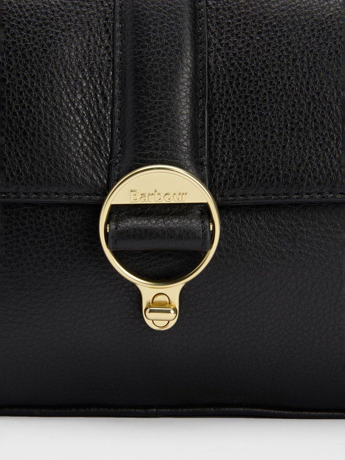 Barbour Rosa leather crossbody bag in black - British product