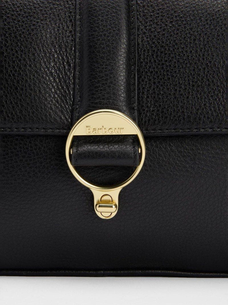 Barbour Rosa leather crossbody bag in black - British product
