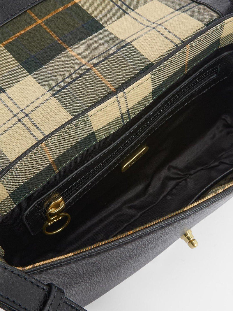 Barbour Rosa leather crossbody bag in black - British product
