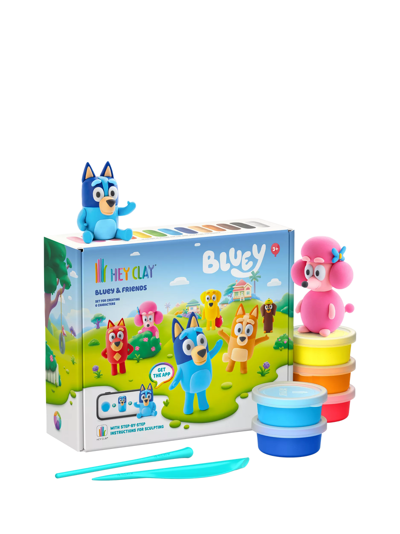 TOMY Bluey Hey Clay kit 15 cans, imported from the UK