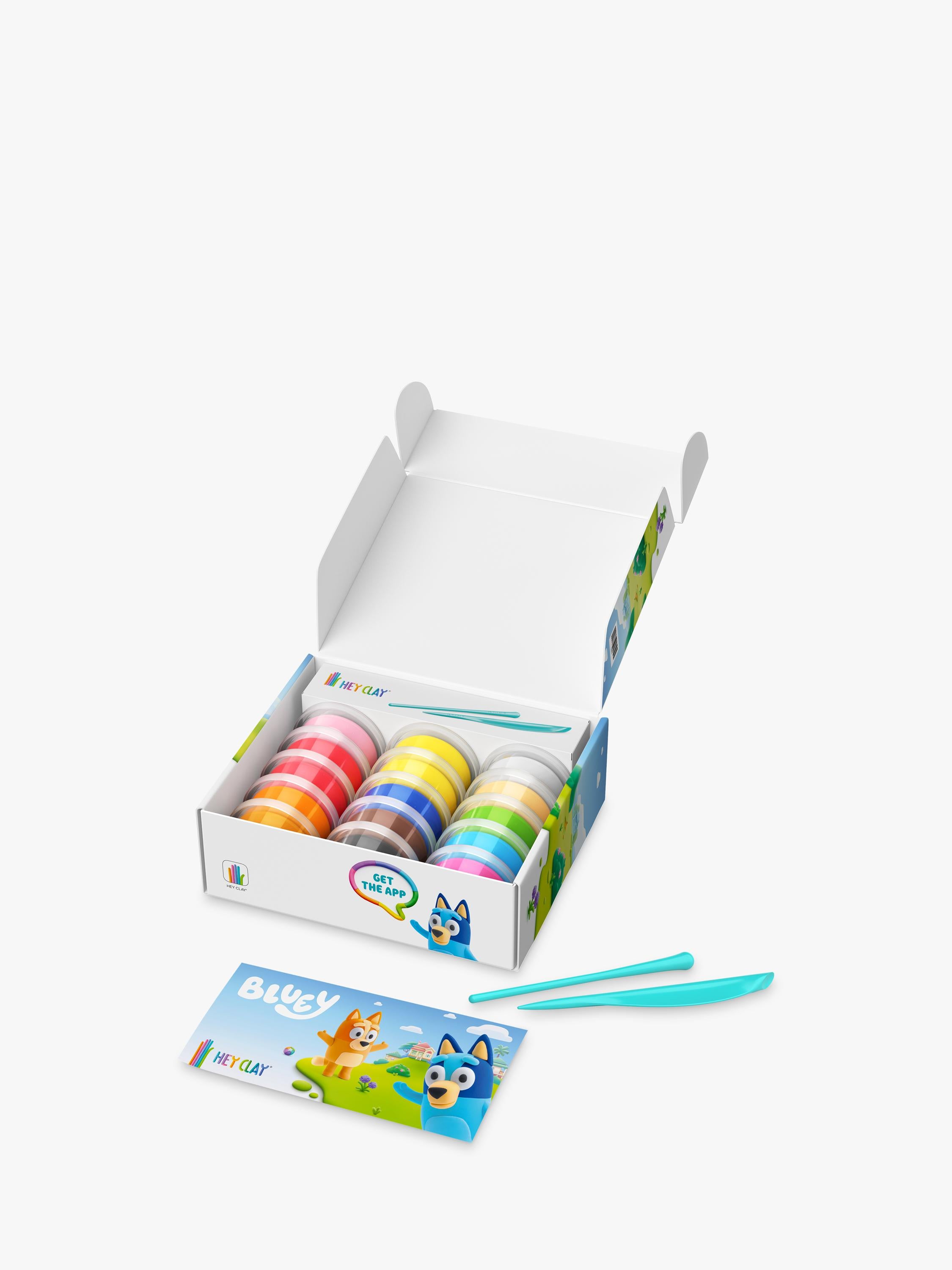 TOMY Bluey Hey Clay kit 15 cans, imported from the UK