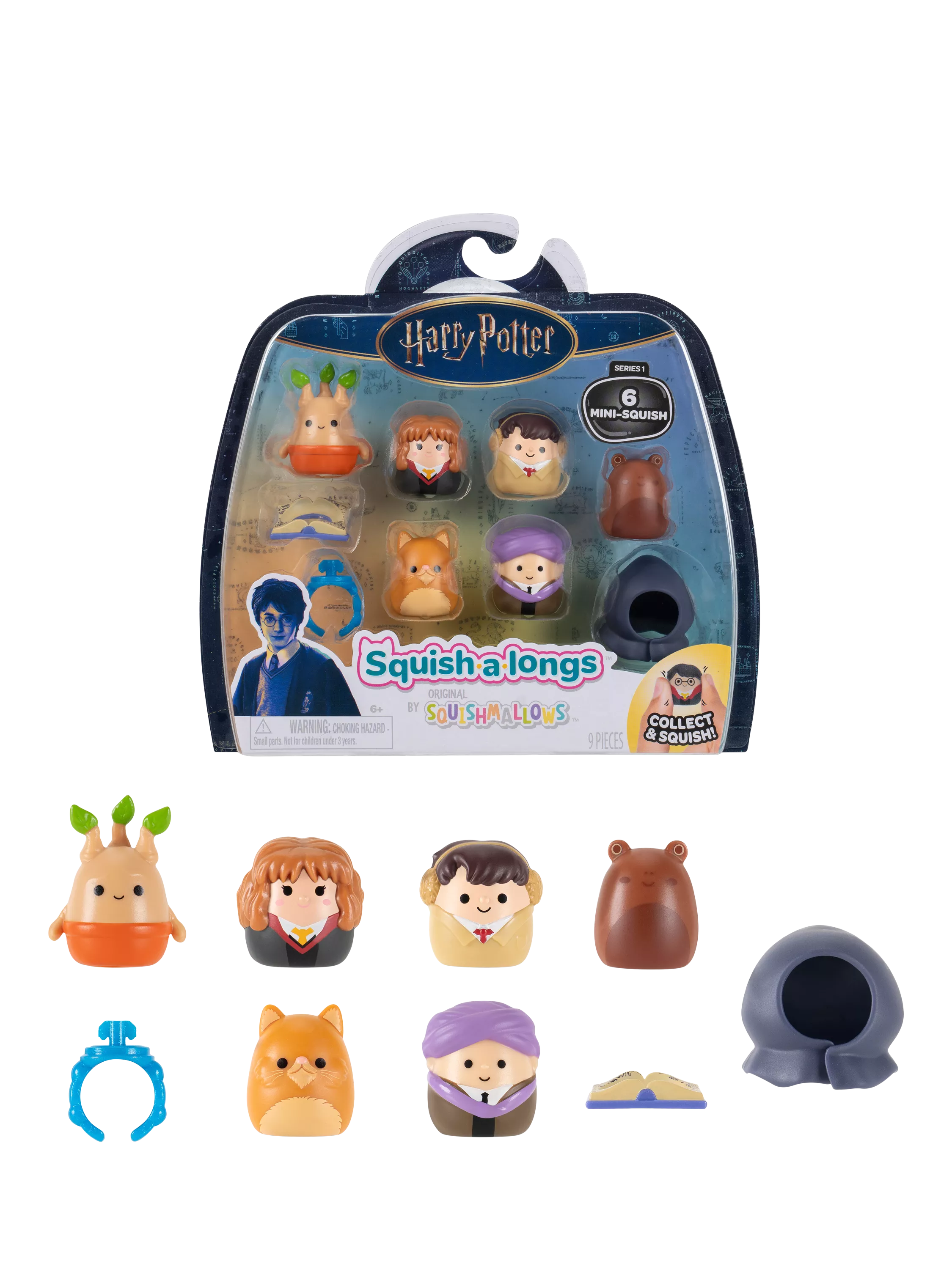Squishmallows toy set Harry Potter 6 pieces, imported from the UK