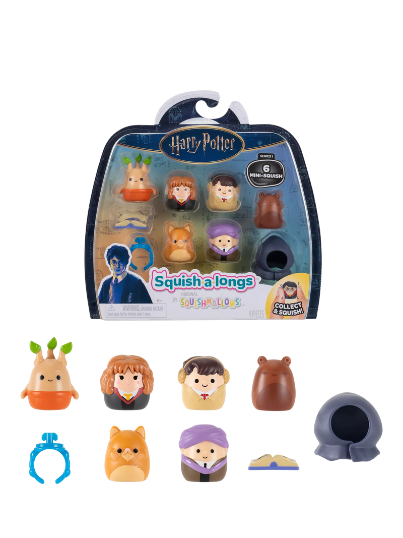 Squishmallows toy set Harry Potter 6 pieces, imported from the UK
