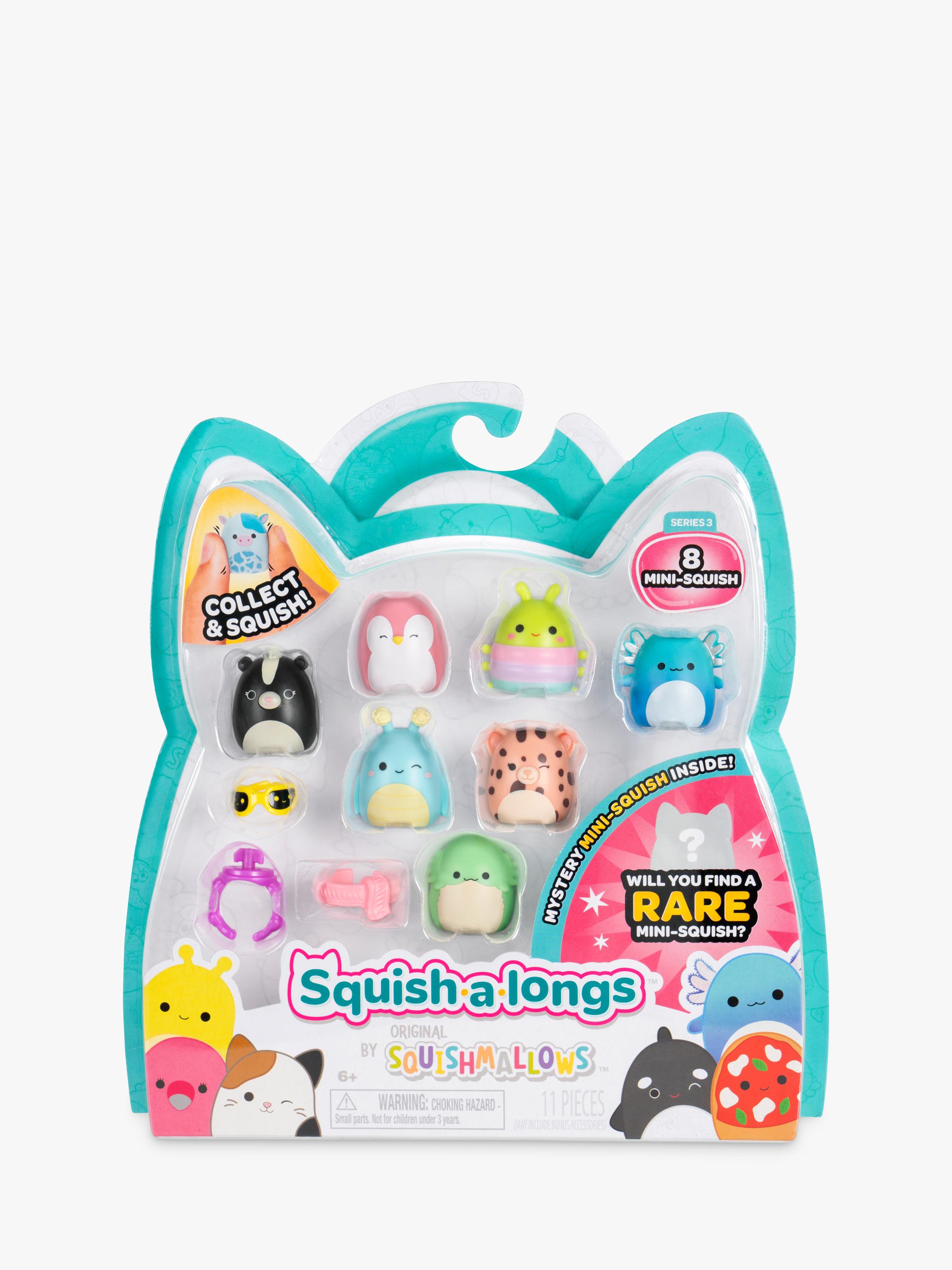 Squishmallows Squish-a-longs Mini-Squish 8-pack collectible toys, UK version