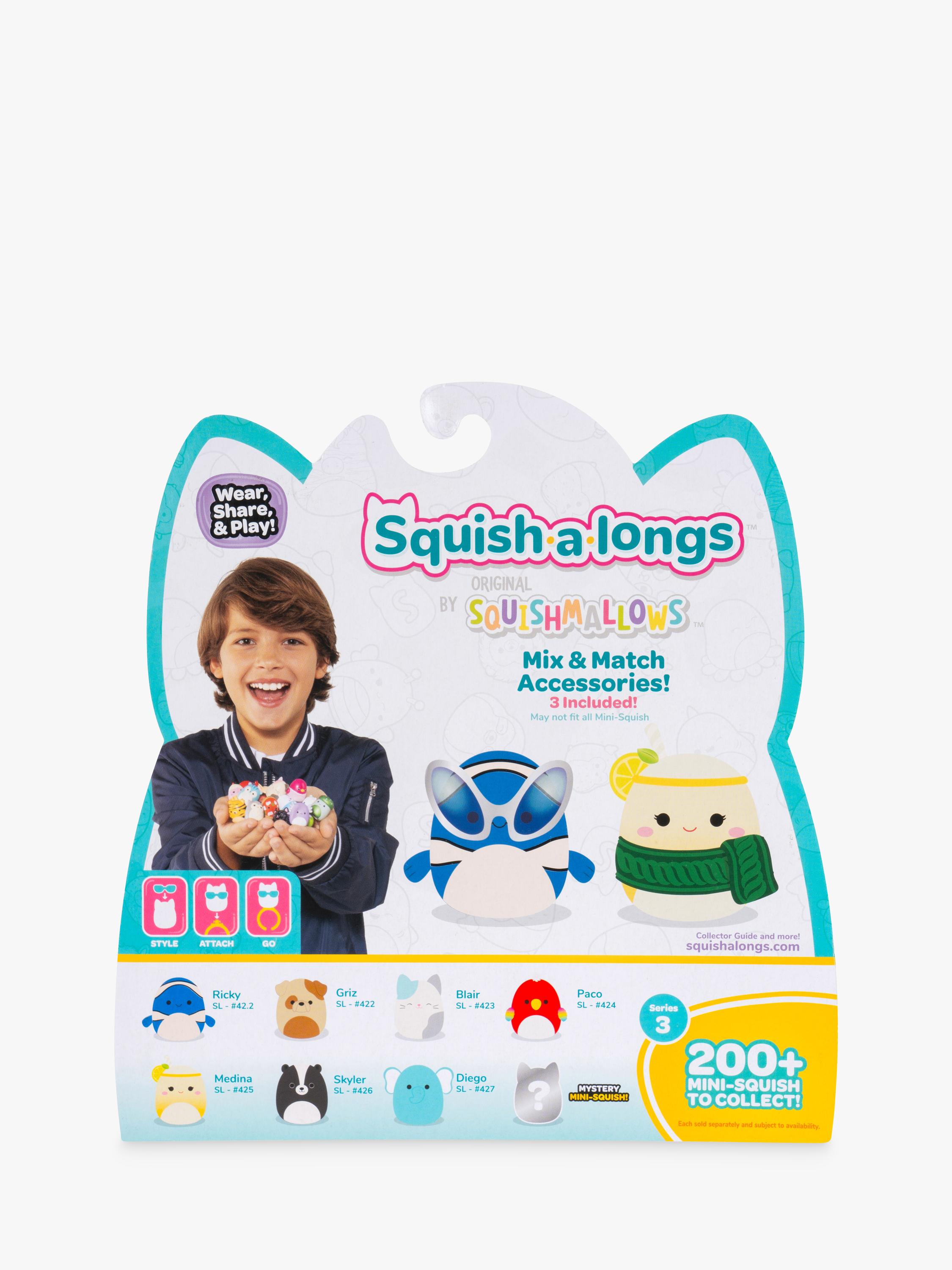 Squishmallows Squish-a-longs Mini-Squish 8 pack, imported from the UK