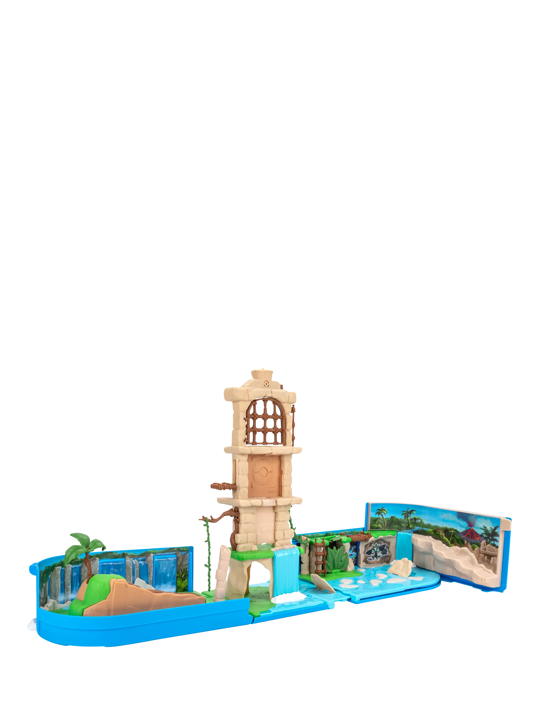 Pokémon carry case playset ruins duelscape Pikachu figure (British brand)