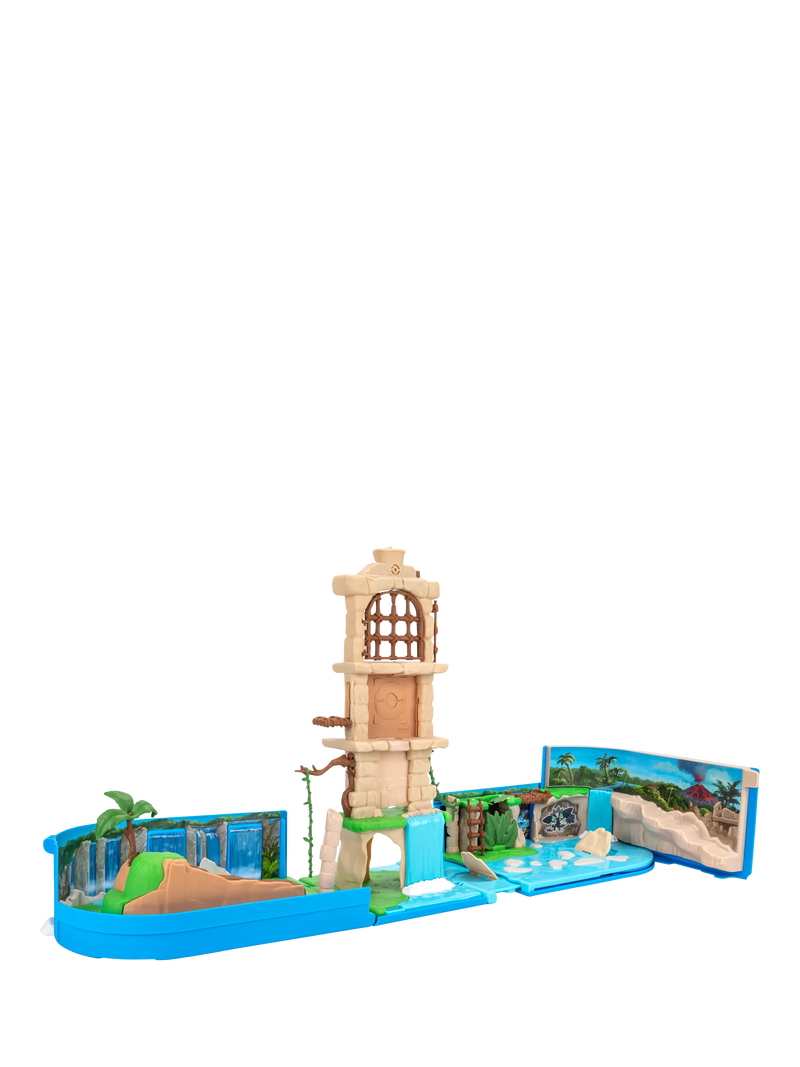 Pokémon carry case playset ruins duelscape Pikachu figure (British brand)
