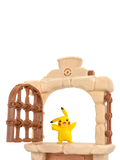 Pokémon carry case playset ruins duelscape Pikachu figure (British brand)