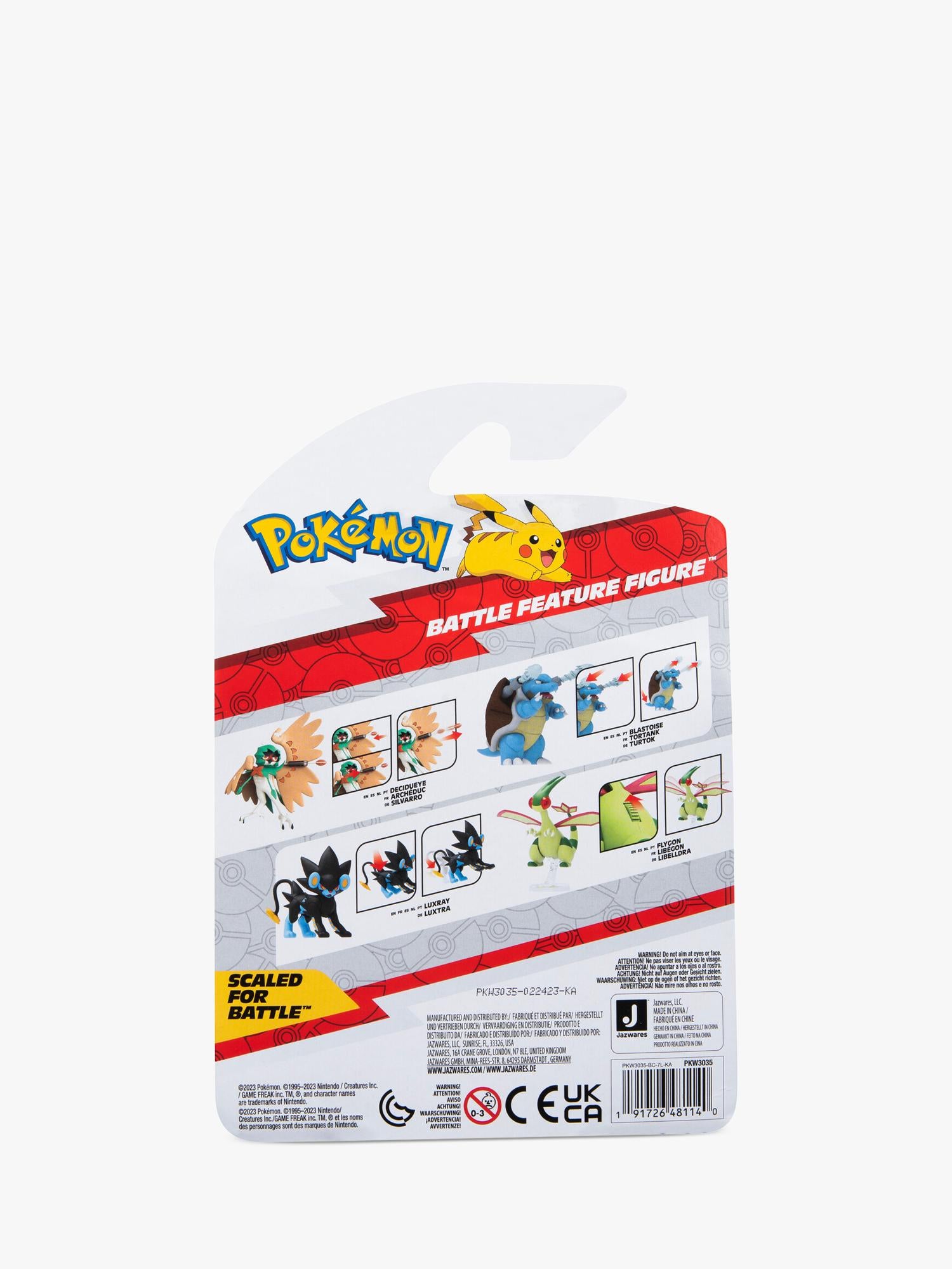 Pokémon Blastoise battle feature figure 4.5 inch (British brand)