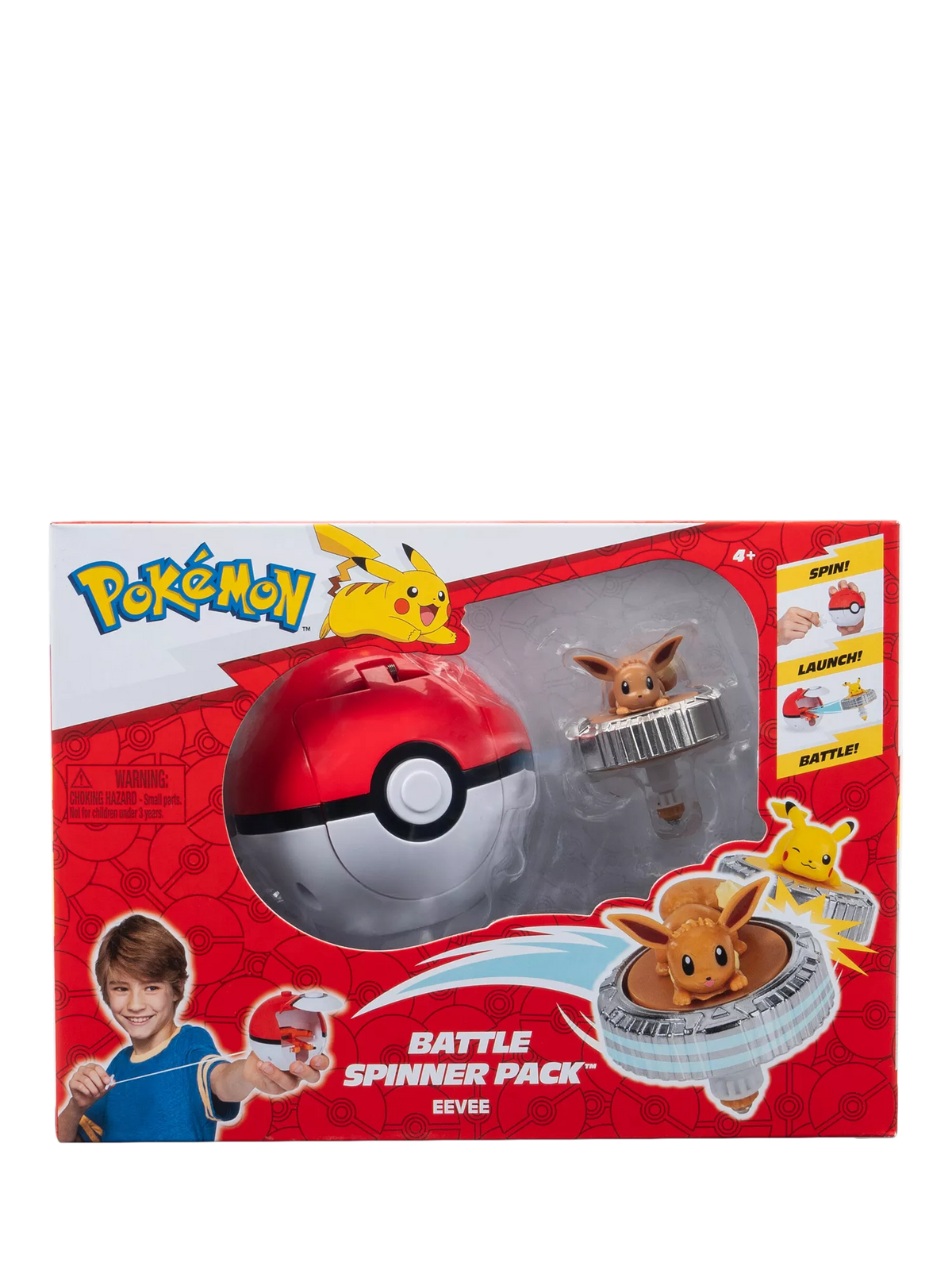 Pokémon Eevee Battle Spinner Pack with Poké Ball Launcher - British product