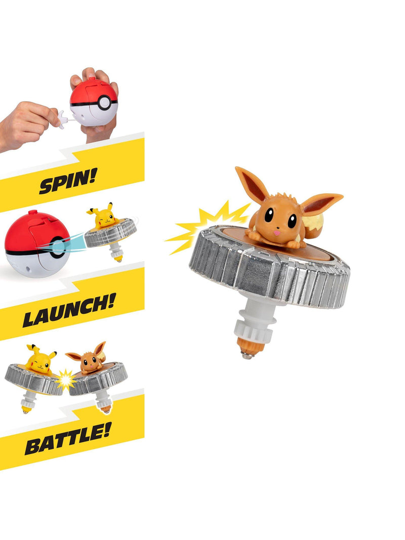 Pokémon Eevee Battle Spinner Pack with Poké Ball Launcher - British product
