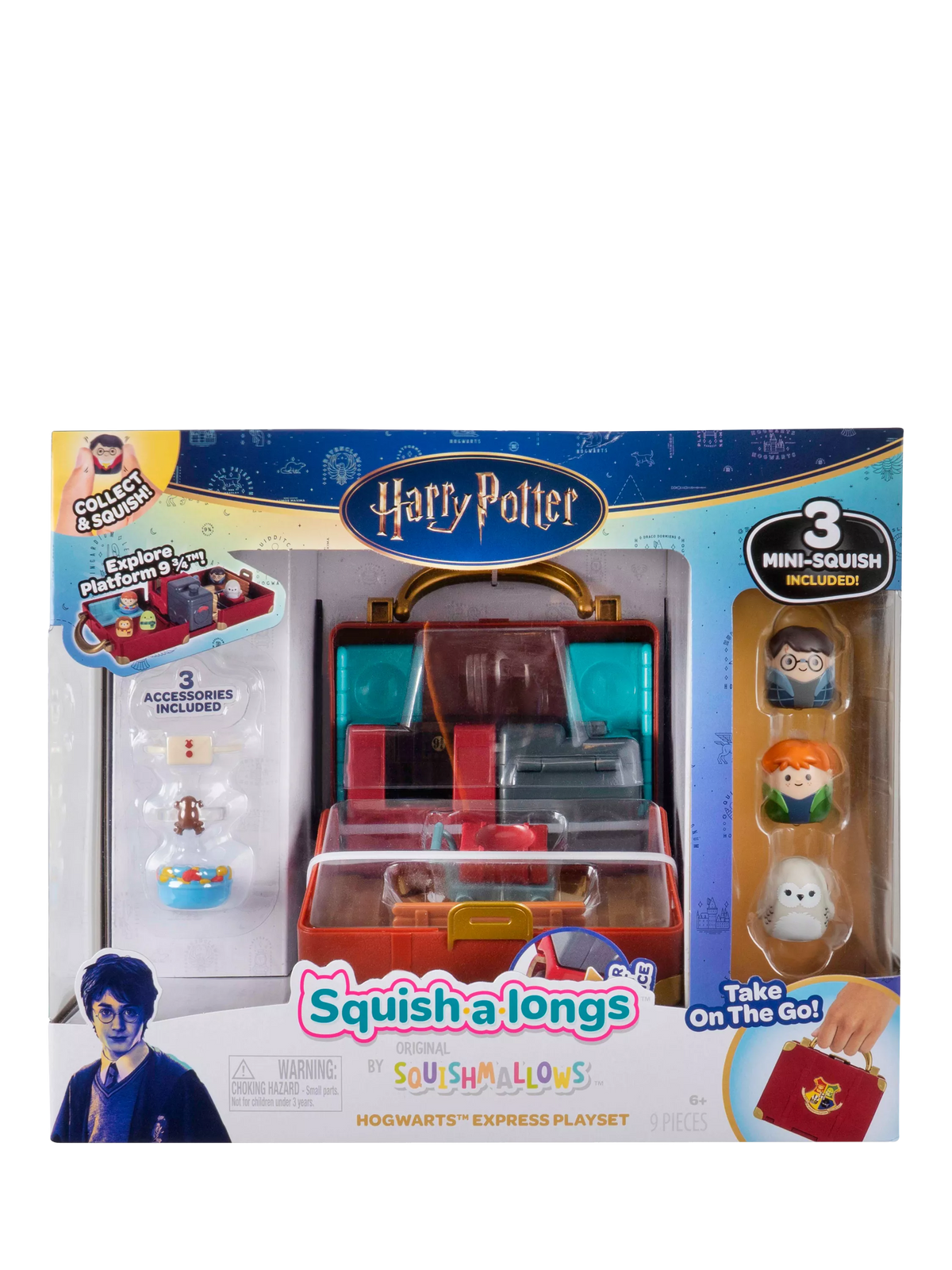 Squishmallows Harry Potter Hogwarts Express playset - British product