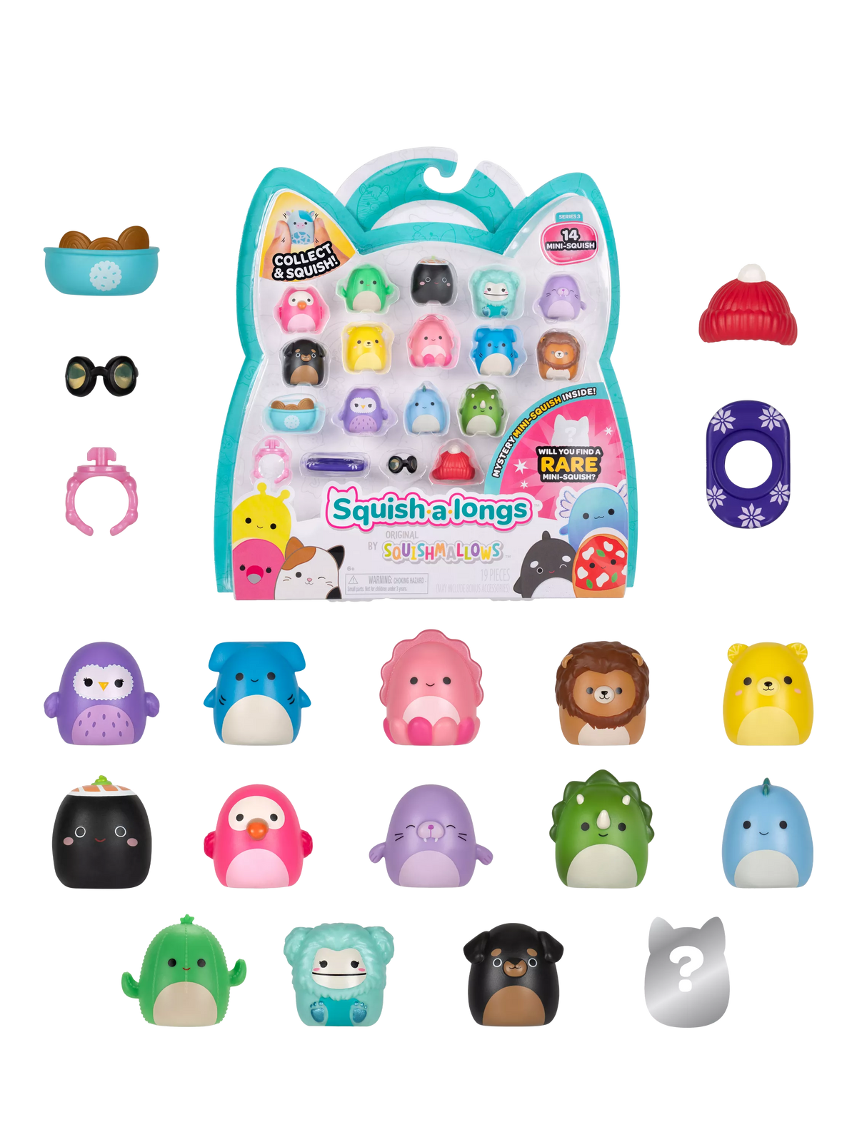 Squishmallows Squish-A-Longs mini squish pack of 14 one-inch - British product