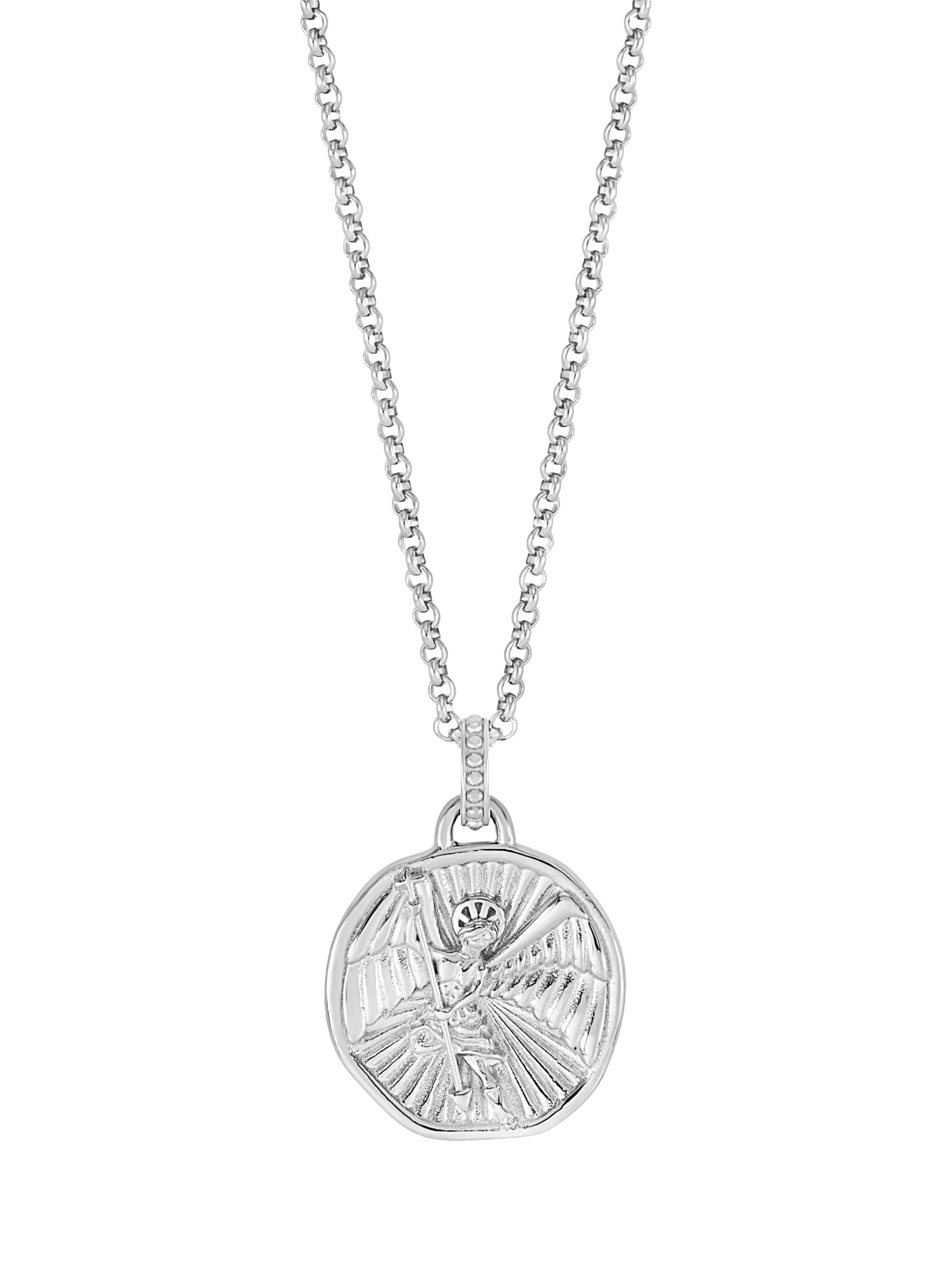 Dower & Hall St. Michael talisman necklace 55cm, imported from the UK