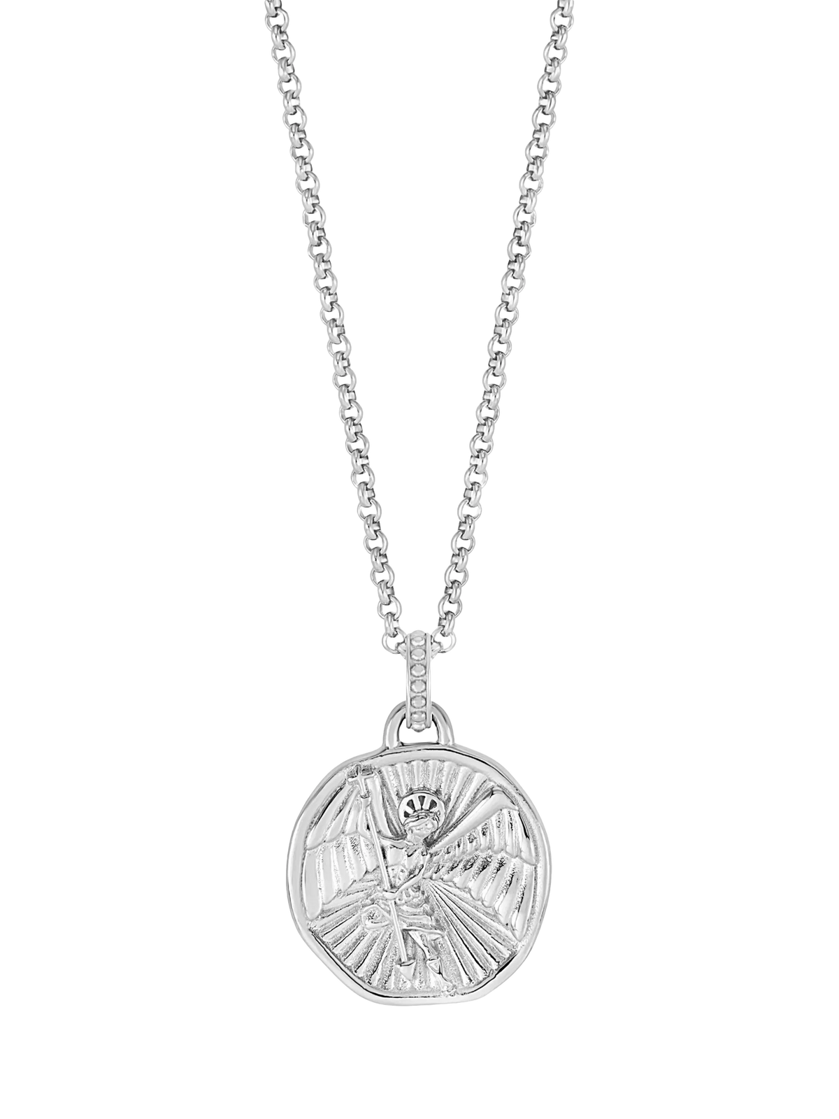 Dower & Hall St. Michael talisman necklace 55cm, imported from the UK