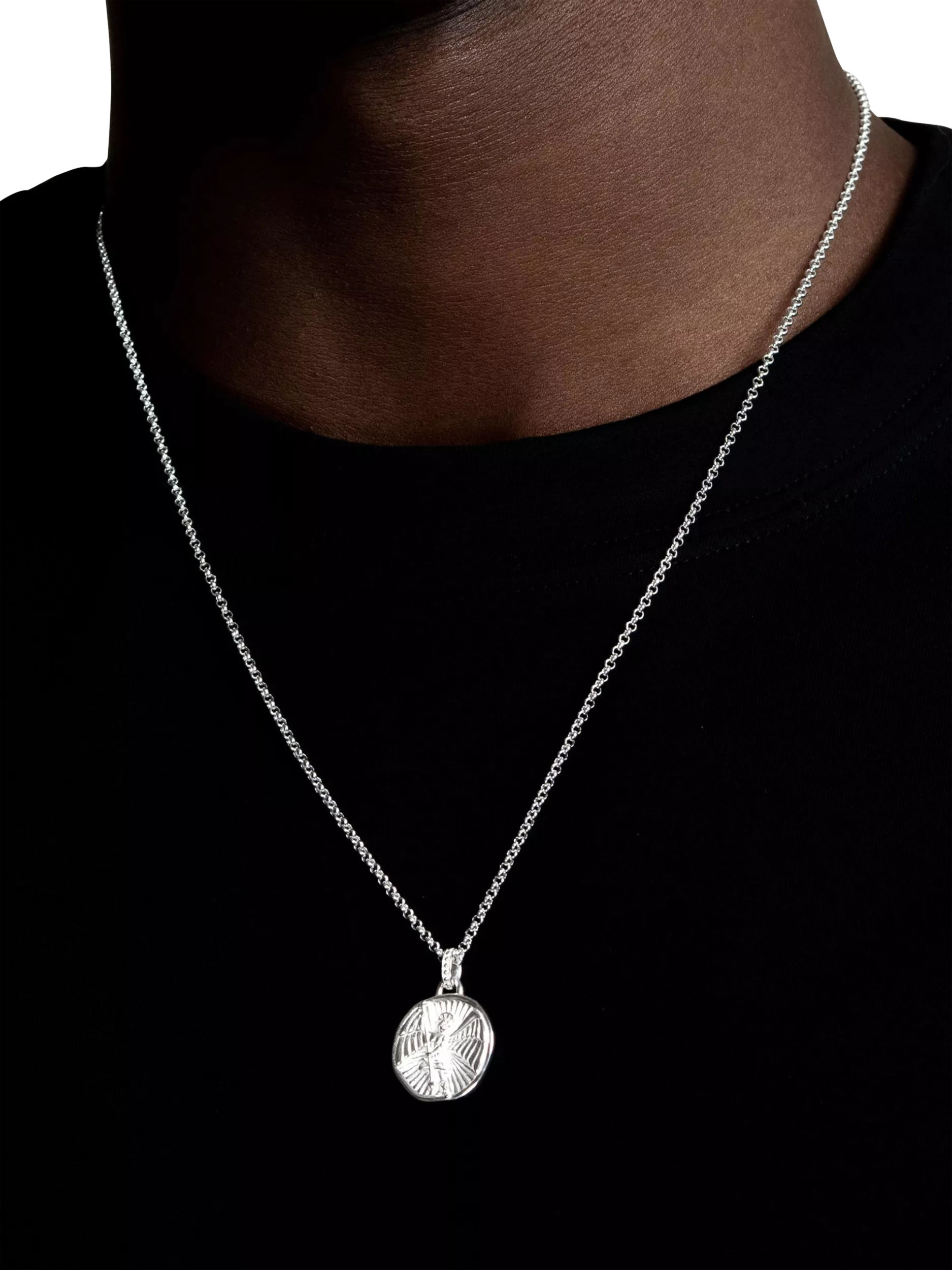 Dower & Hall St. Michael talisman necklace 55cm, imported from the UK