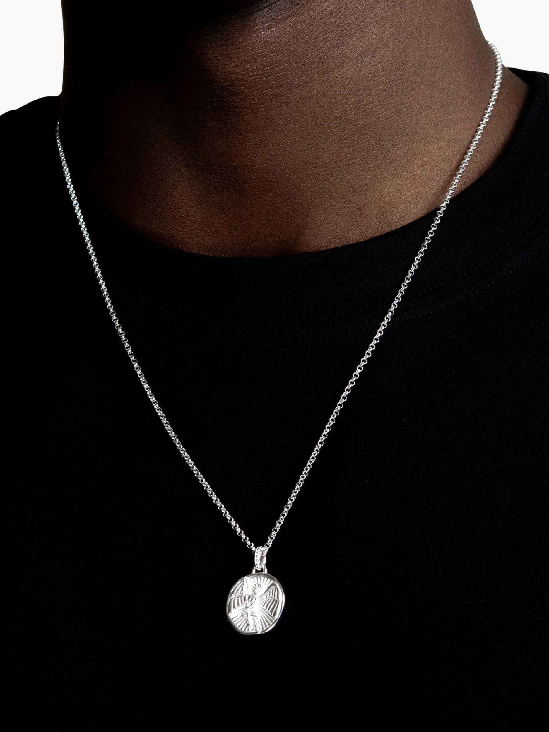 Dower & Hall St. Michael talisman necklace 55cm, imported from the UK