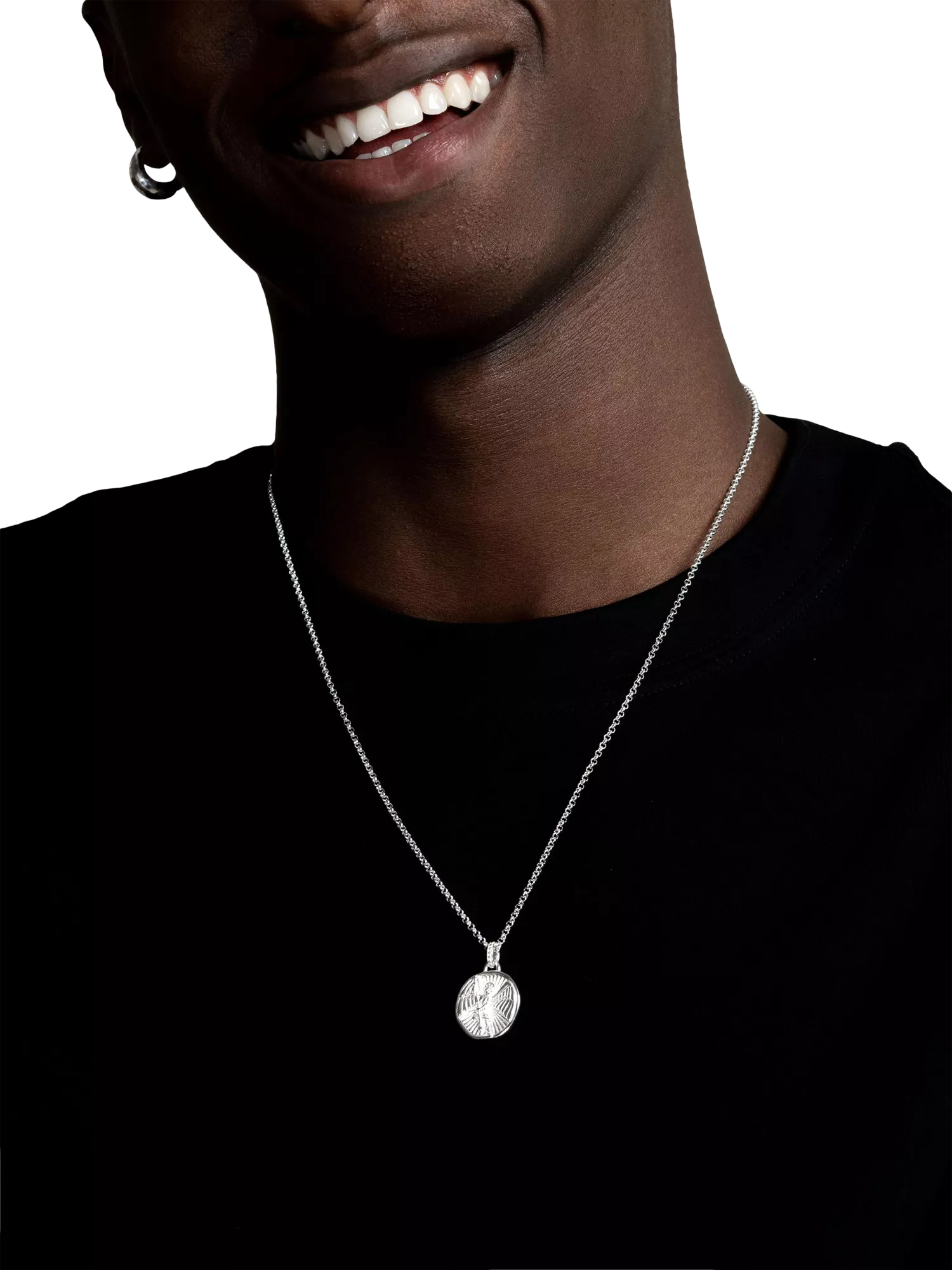 Dower & Hall St. Michael talisman necklace 55cm, imported from the UK