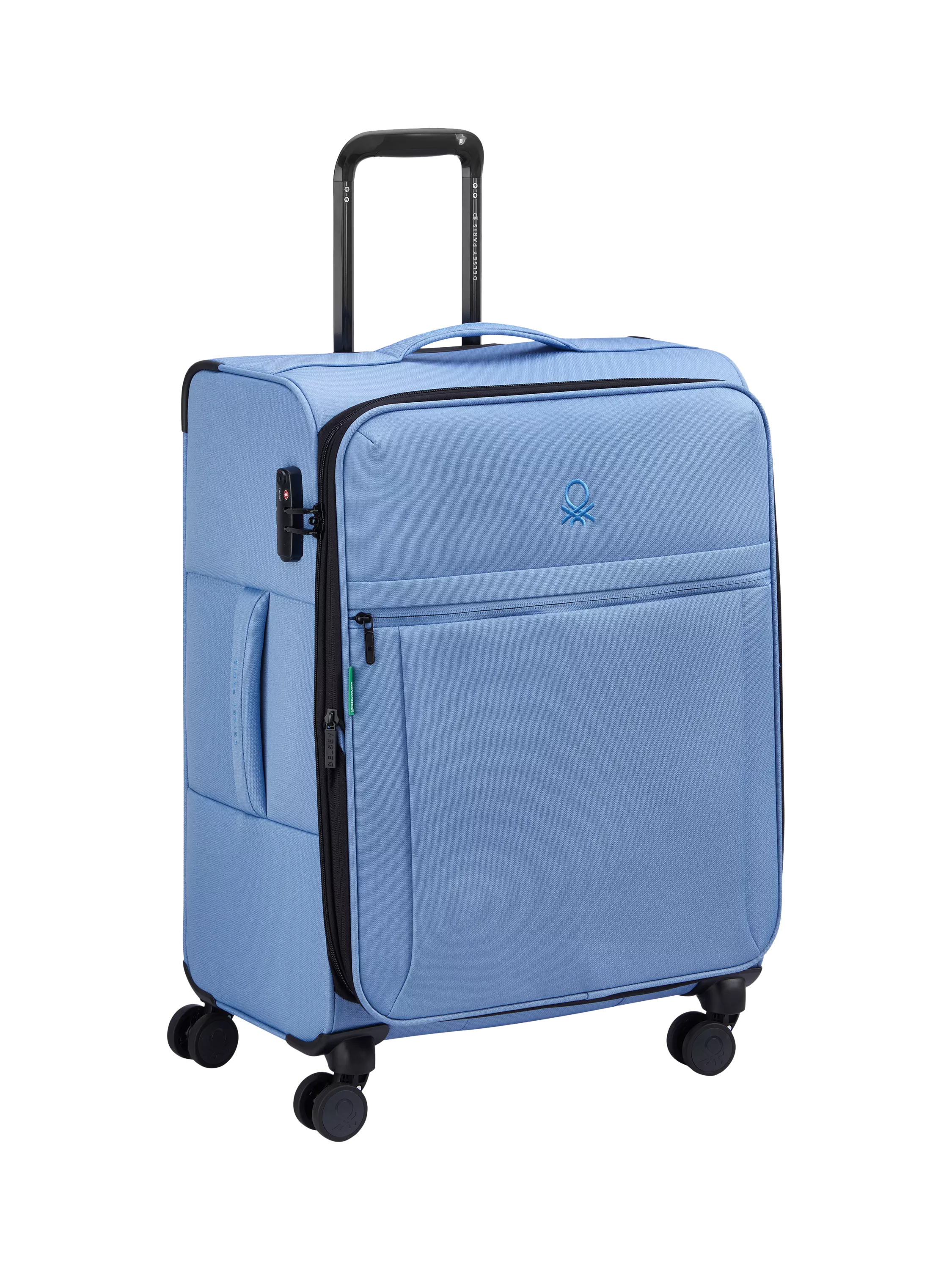 Benetton soft-side medium suitcase 66cm 4-wheel - British product