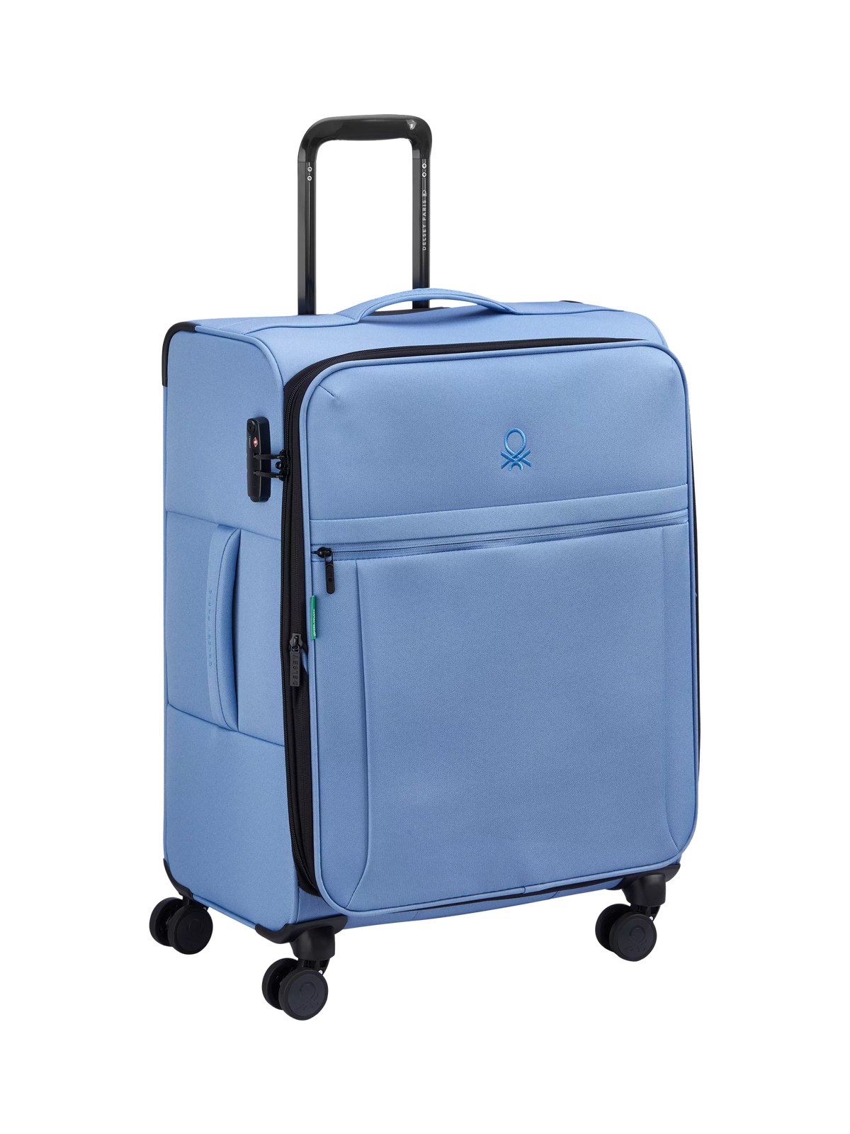Benetton soft-side medium suitcase 66cm 4-wheel - British product