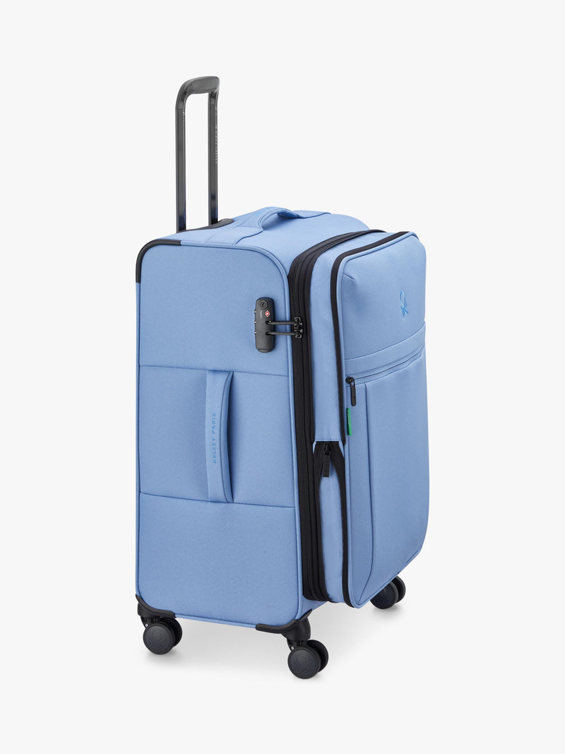 Benetton soft-side medium suitcase 66cm 4-wheel - British product