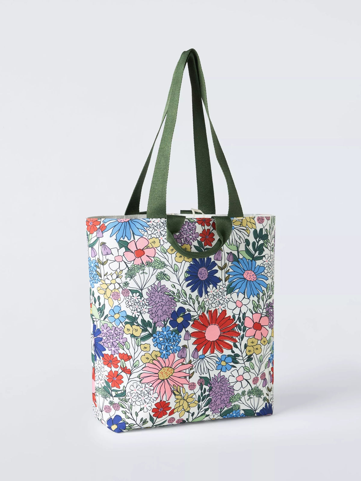 John Lewis wildflowers tote bag multi recycled polyester, imported from the UK