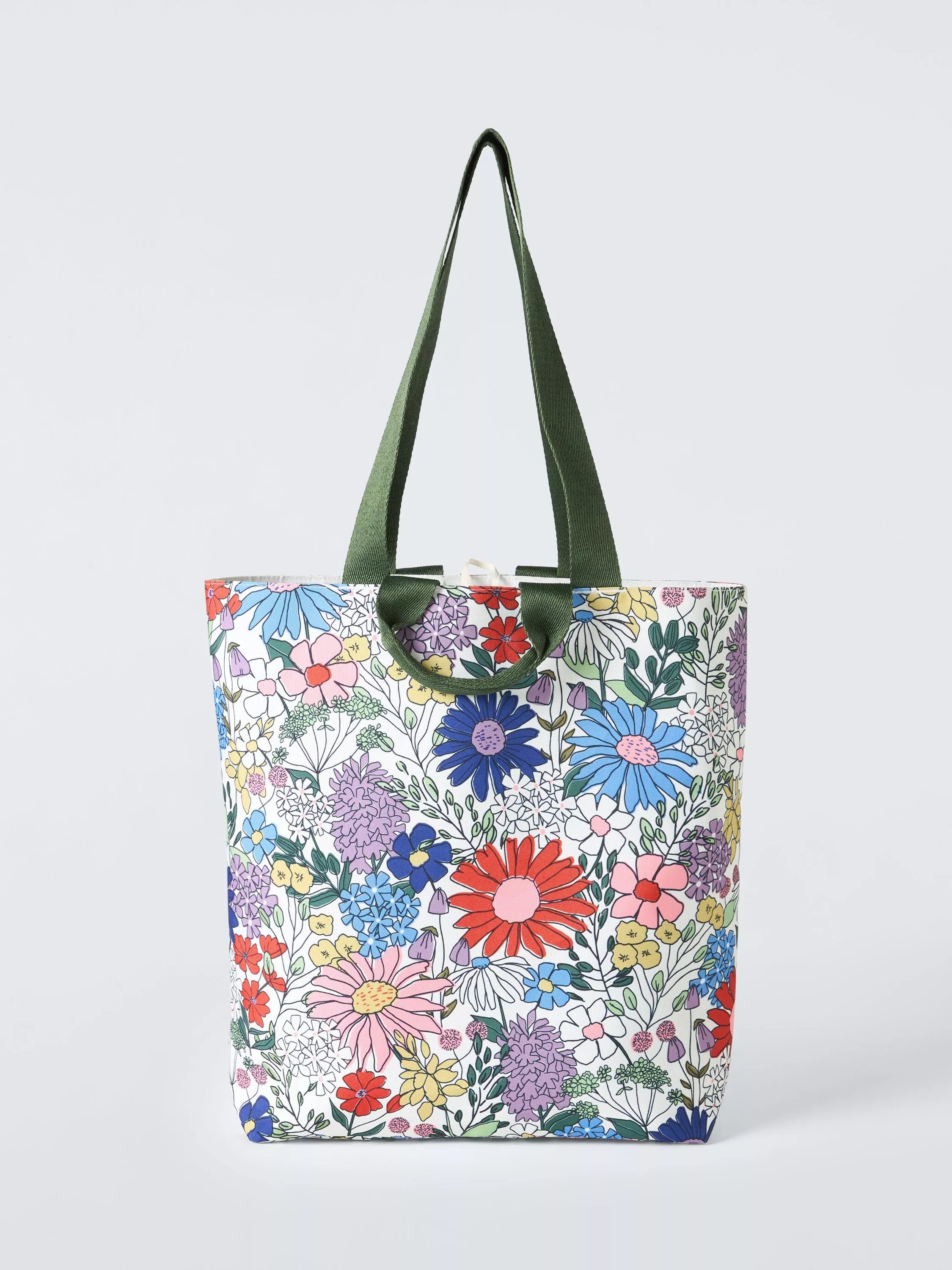 John Lewis wildflowers tote bag multi recycled polyester, imported from the UK