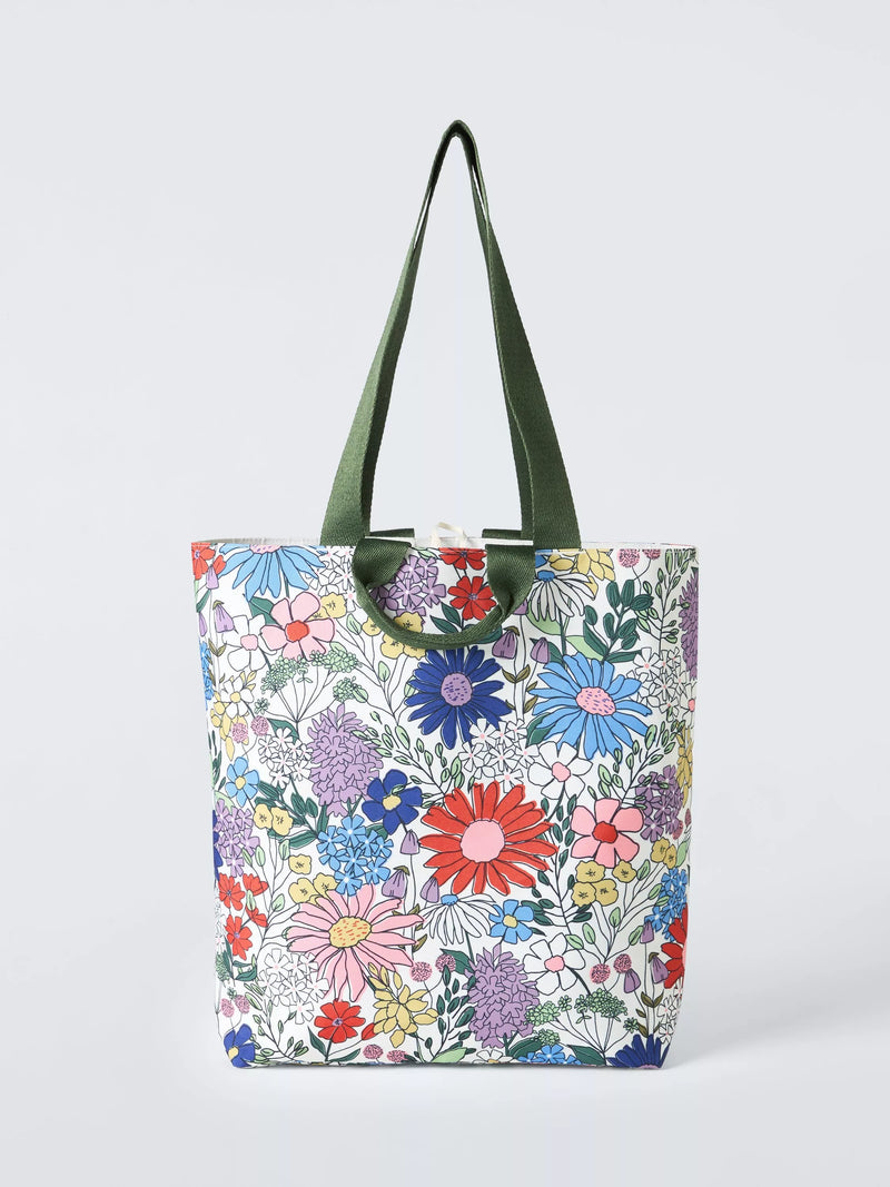 John Lewis wildflowers tote bag multi recycled polyester, imported from the UK