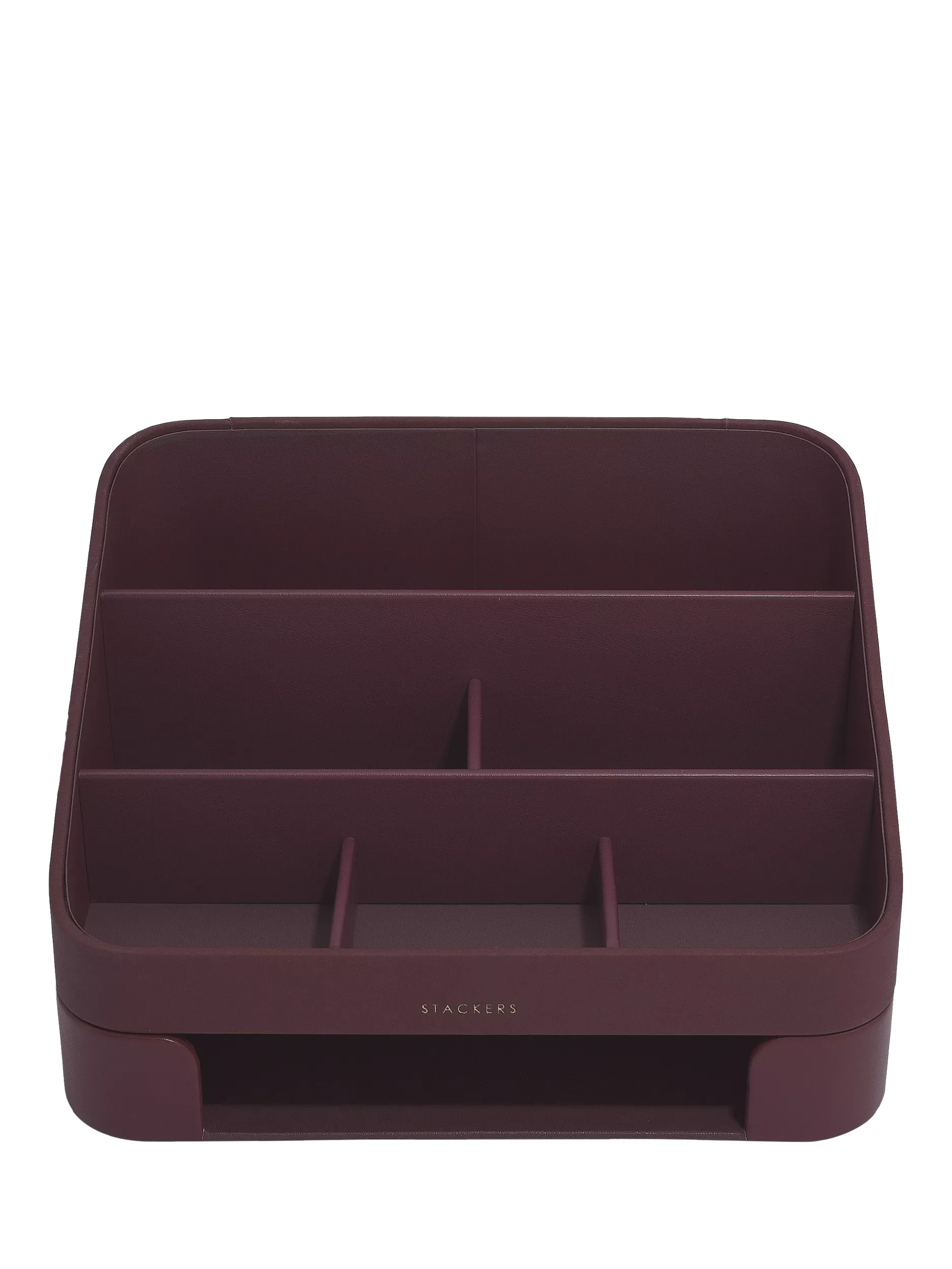 Stackers desk caddy with tray garnet, imported from the UK