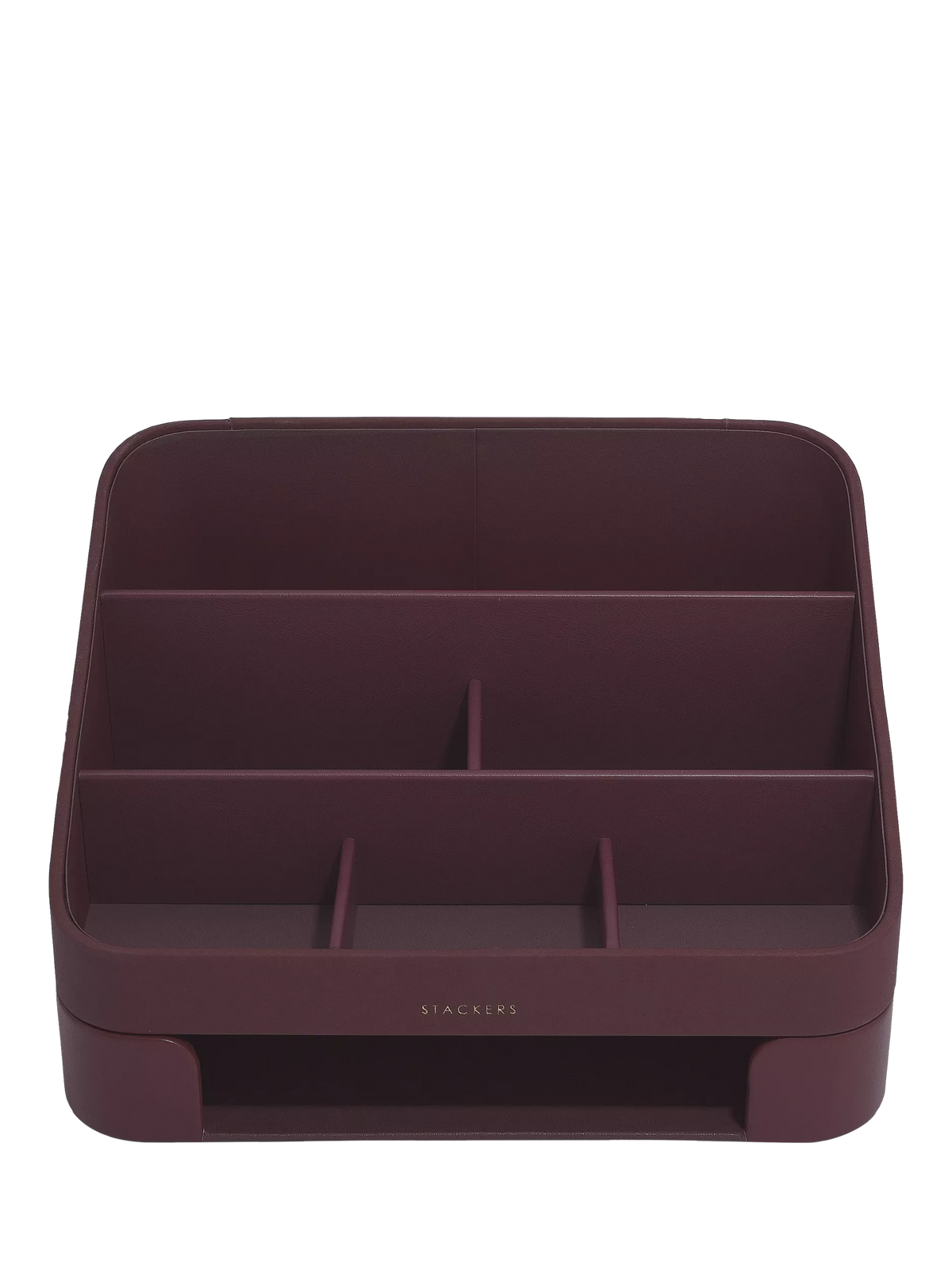 Stackers desk caddy with tray garnet, imported from the UK