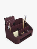 Stackers desk caddy with tray garnet, imported from the UK