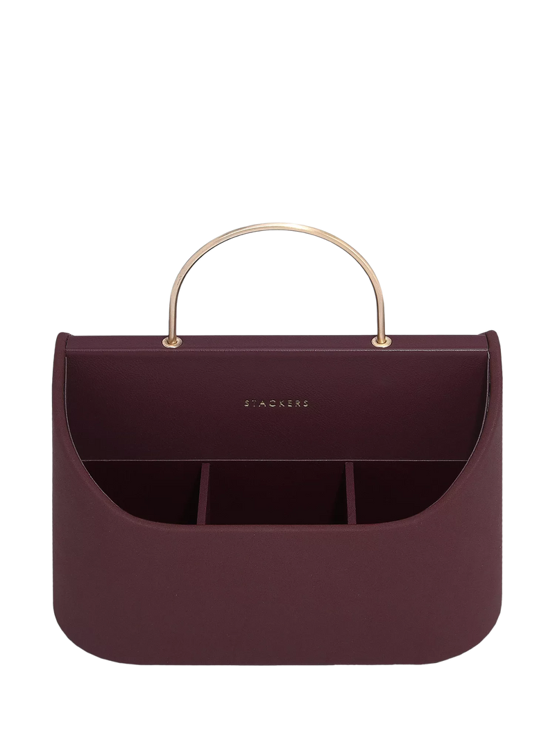 Stackers portable desk caddy garnet (British brand)