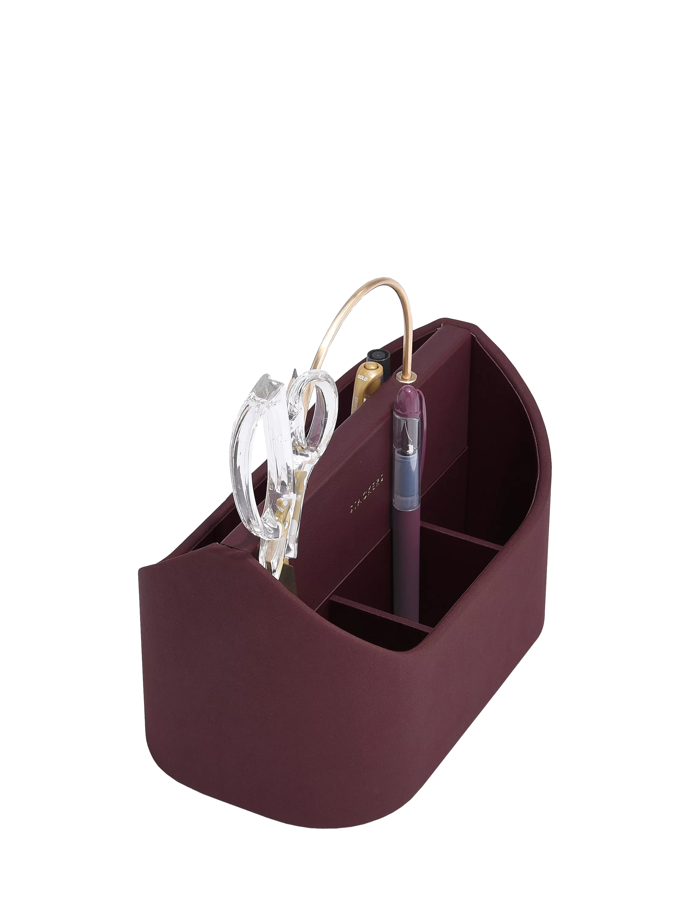 Stackers portable desk caddy garnet (British brand)