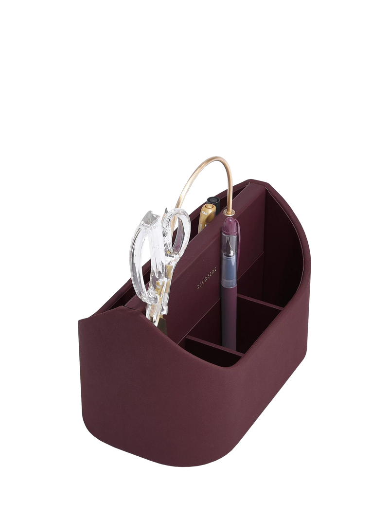 Stackers portable desk caddy garnet (British brand)