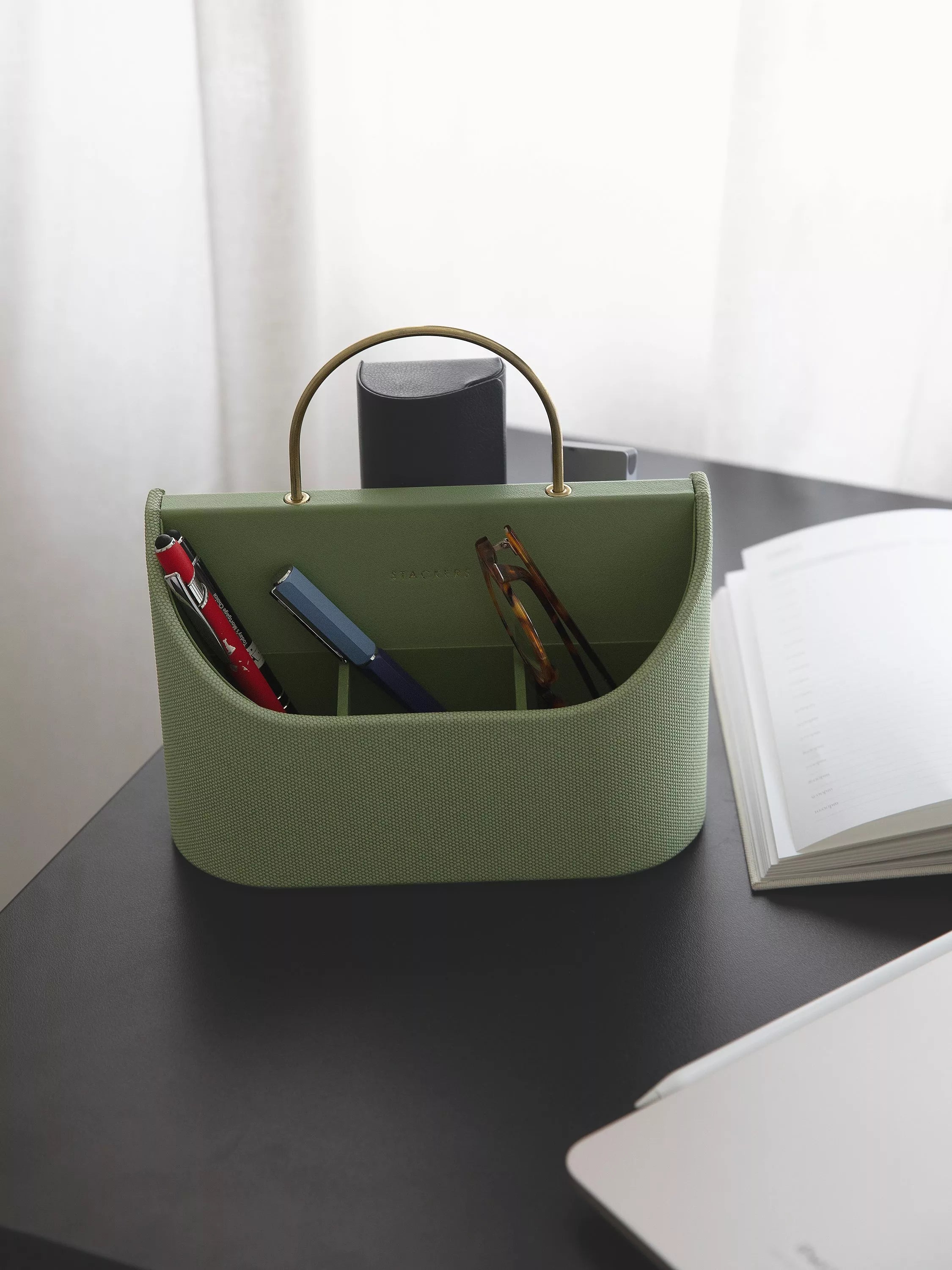 Stackers desk caddy sage 21cm - British product