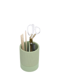 Stackers sage faux leather pen pot, UK version