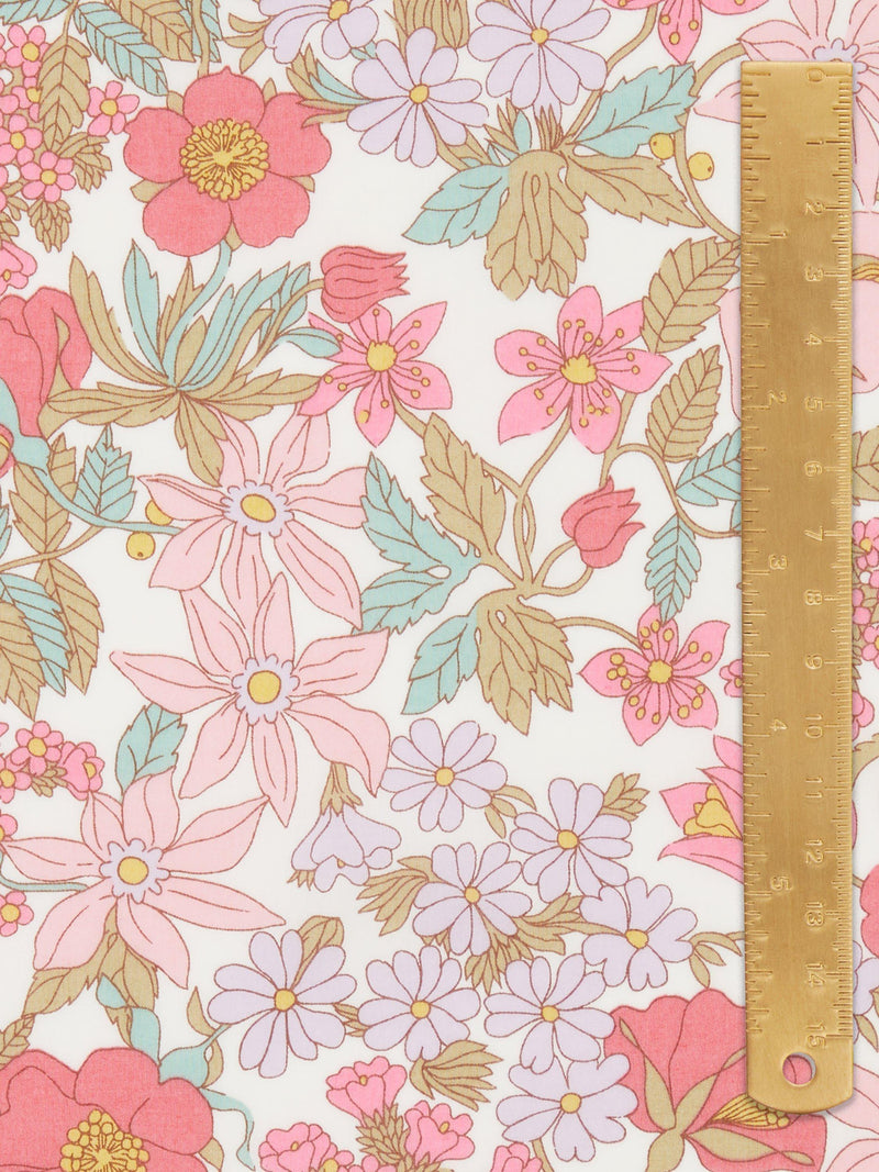 Liberty Fabrics Clarabell floral Tana Lawn fabric roll, imported from the UK
