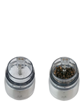 Peugeot electric salt and pepper mills black silver set, UK version
