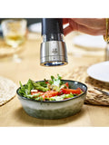 Peugeot electric salt and pepper mills black silver set, UK version